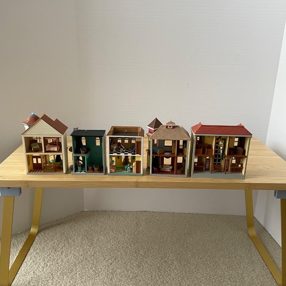 Lot 5 Hallmark Ornaments Nostalgic Houses & Shops 2002-2005 NIB Special Annivers - Picture 5 of 7